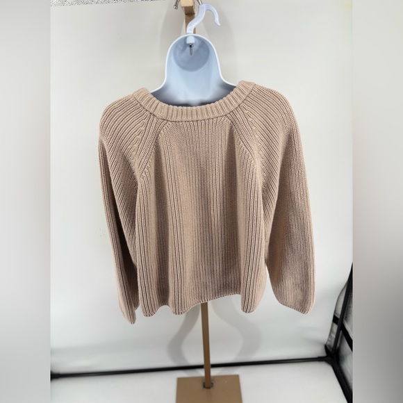 JENNI KAYNE Cotton Fisherman Crewneck Sweater Womens Size 1X Minimalist - Picture 10 of 10
